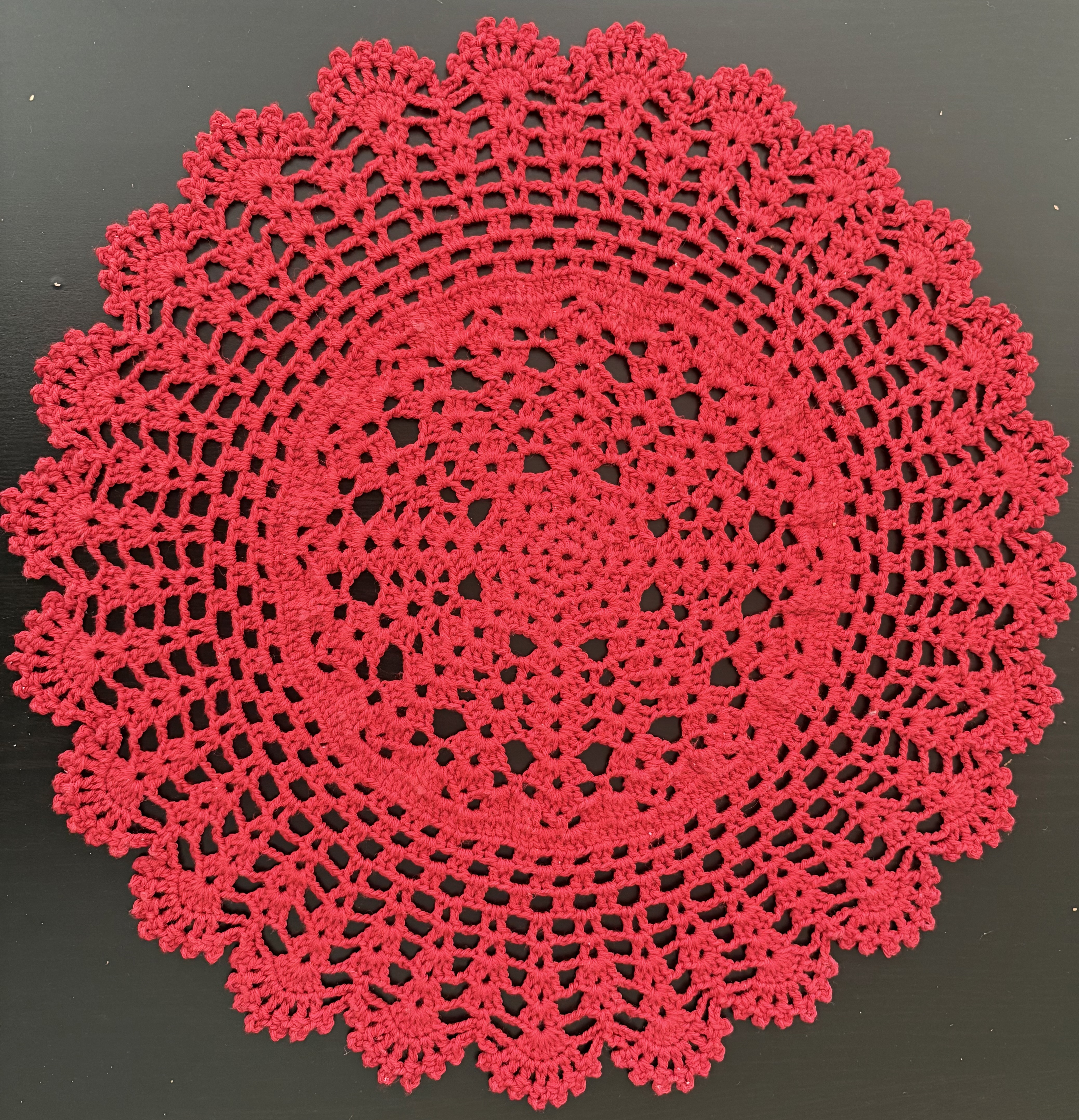 Placemat in red